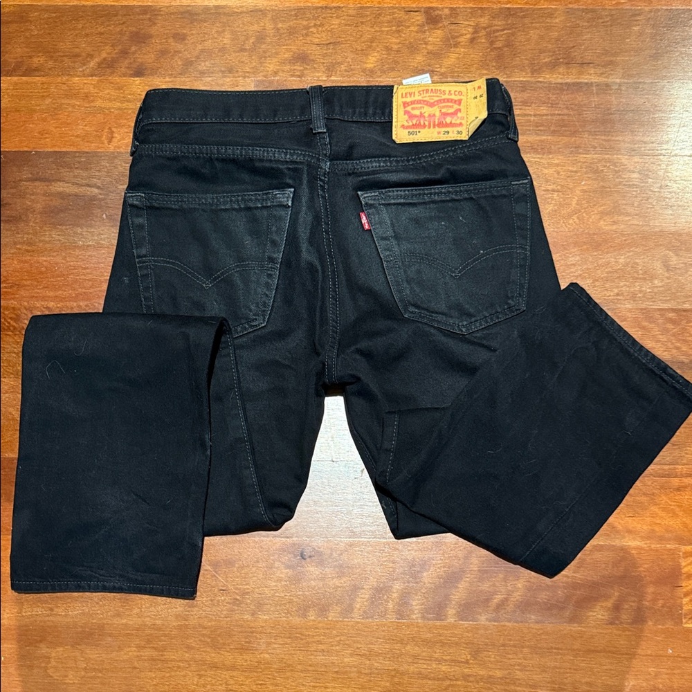 Levi's Men's Black Straight Jeans